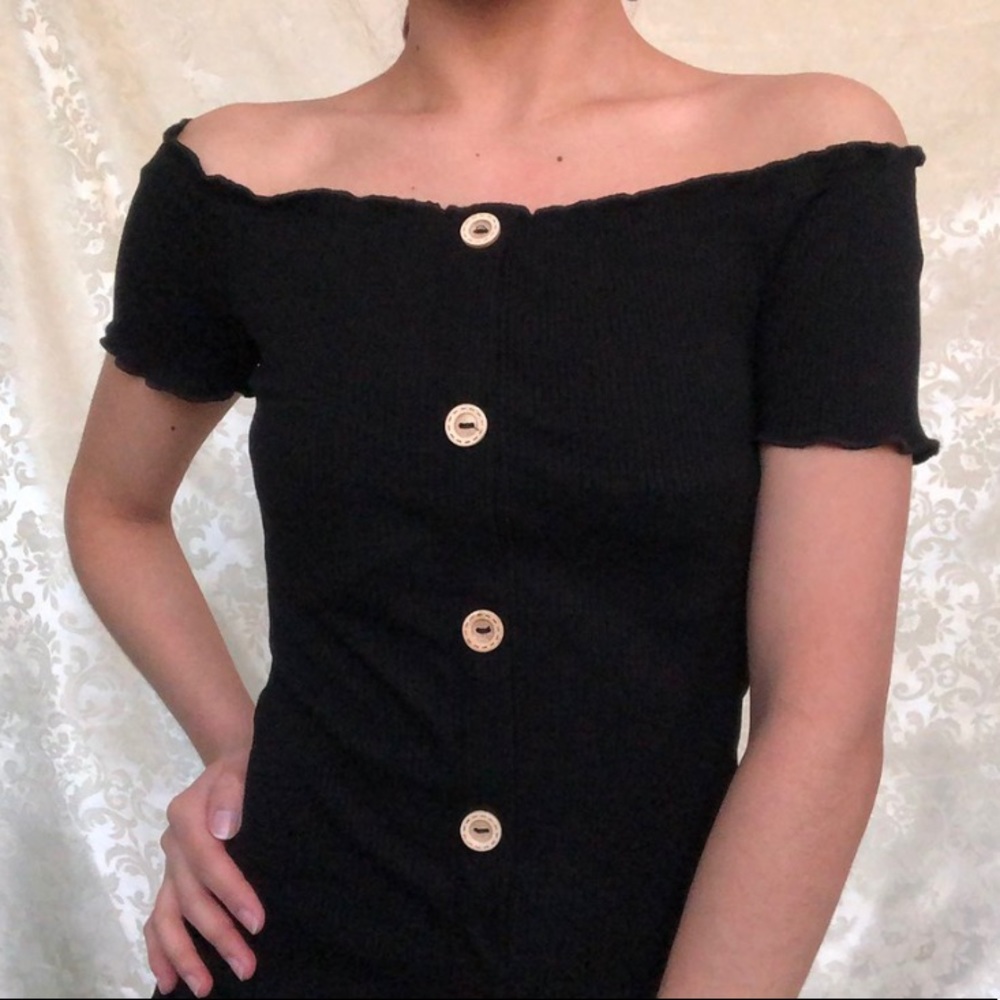 Off the shoulder dress